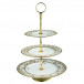 Golden Leaves Gold 3-Tier Cake Stand 10.75 & 8.5 & 7 (Special Order)