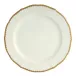 Antique Gold Round Platter/Charger Plate 12 in