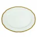 Antique Gold Oval Platter 11.5 in