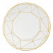 Gem Cut Gold Round Serving Platter 13 in (Special Order)