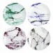 Marble Multi Color Canape Plate, Assorted, Set Of 4