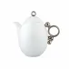 Geometrica Silver Rim Tea / Coffee Pot..