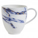 Marble Azure Barrel Mug, Set of 2 (height 4; Diam 3.25 in)