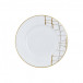 Alligator Gold Salad/Dessert Plate with Crystal 8.5 in