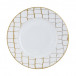 Alligator Gold Dinner Plate with Crystal 10.5 in