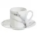 Marble Venice Fog Espresso Cup & Saucer