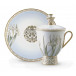 Iris Tea Cup with Cover & Saucer (Special Order)