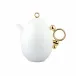 Geometrica Gold Rim Teapot