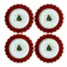 My Noel Canape/Dessert Plate, set of 4 (8.5 in)