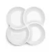 Small Clover White Melamine Serving Platter