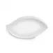 Small Petal White Melamine Serving Platter