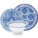 Talavera Azul Melamine 16 each: Dinner Plates, Salad Plates, Cereal Bowls