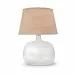 Seeded Oval Glass Table Lamp