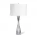 Naomi Resin Table Lamp Silver Leaf