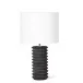 Noir Column Travertine Lamp