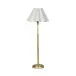 Polly Buffet Lamp (Natural Brass with White Scalloped Shade)