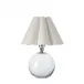 Giorgio Crystal Mini Lamp (Polished Nickel with White Shade)