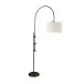 Arc Floor Lamp with Fabric Shade, Oil Rubbed Bronze