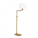 Southern Living Virtue Floor Lamp, Natural Brass