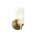 Salon Sconce Single Natural Brass