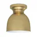 Southern Living Pantry Flush Mount Natural Brass