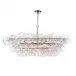 Bubbles Chandelier Linear Clear Polished Nickel