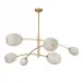 Artemis Chandelier (Natural Brass with Alabaster Glass)