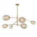 Artemis Chandelier (Natural Brass with Champagne Glass)