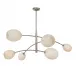 Artemis Chandelier (Polished Nickel with Alabaster Glass)