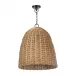 Coastal Living Beehive Outdoor Pendant Small, Weathered Natural