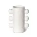 Sanya Metal Vase Small, White