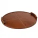 Forte Leather Tray Round Large (Tan)