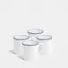 Double Line Cobalt Mug Medium 270ml 9fl oz Set of 4
