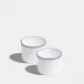 Double Line Cobalt Mug Short 240ml 8fl oz Set of 2