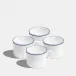 Double Line Cobalt Mug Short 240ml 8fl oz Set of 4