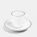 Line Matte Black Bone China Espresso Cup 4.2 oz