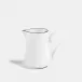 Line Matte Black Bone China Milk Jug 3.4 oz