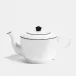 Line Matte Black Bone China Medium Teapot 22 oz