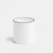 Line Matte Black Bone China Large Mug 11.8 oz