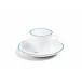 Line Turquoise Bone China Deco Espresso Cup 3.4 oz (Special Order)