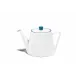 Line Turquoise Bone China Large Deco Teapot 23.6 oz (Special Order)