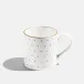 Polka Gold Bone China Large Mug 11.8 oz