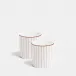 Pinstripe Burnt Orange Mug Large 350ml 12fl oz Set of 2