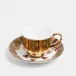 Reflect Victoria & Albert Bone China Dragon Flower Gold Teacup & Saucer