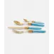 Laura Oro Turquoise Flatware (Special Order)