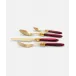 Laura Oro Bordeaux Flatware (Special Order)