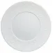 Italian Renaissance White American Dinner Plate with engraved rim 10.6 White