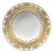 Chelsea Or/Gold White French Rim Soup Plate Diam 9.0 in