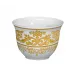 Chelsea Or/Gold White Zarf Or Sake Cup Diam 2.3 in