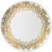 Chelsea Or/Gold White Flat Cake Serving Plate Diam 12.2 in